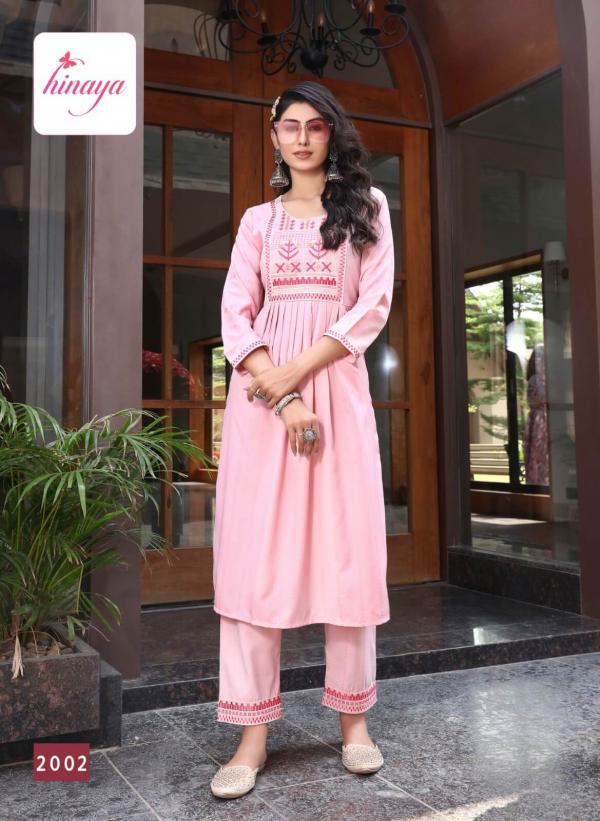 Hinaya Chahek Vol 2 Trendy Wear Kurti With Pant Collection